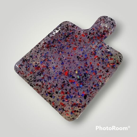 Clear Gold Leaf Coaster Tray (Z187) - Picture 4 of 6